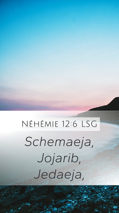 Néhémie 12:6 LSG Bible Verse Image