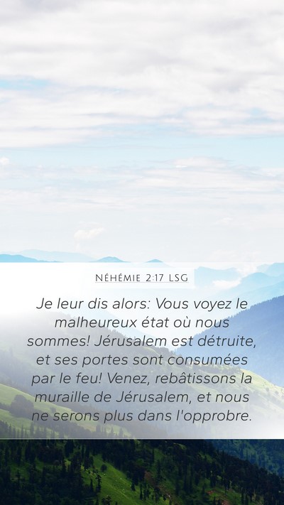 Néhémie 2:17 LSG Bible Verse Image