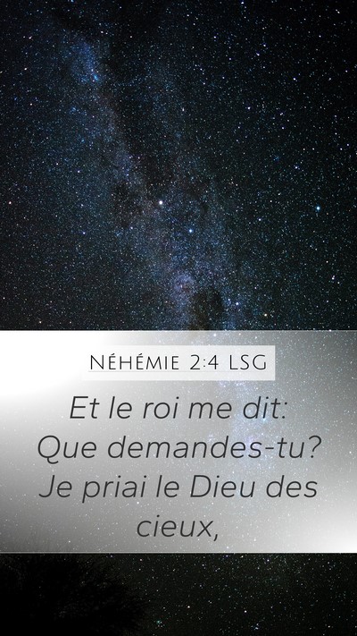 Néhémie 2:4 LSG Bible Verse Image