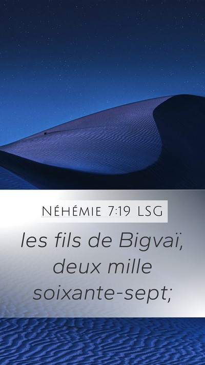 Néhémie 7:19 LSG Bible Verse Image