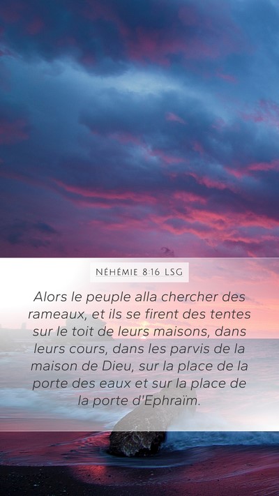 Néhémie 8:16 LSG Bible Verse Image