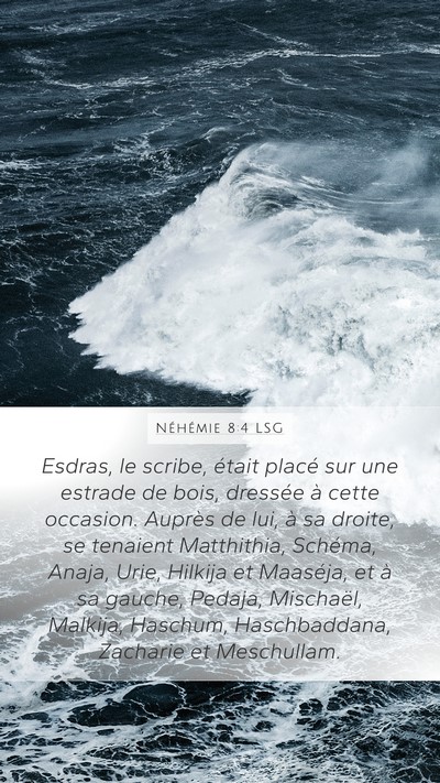 Néhémie 8:4 LSG Bible Verse Image