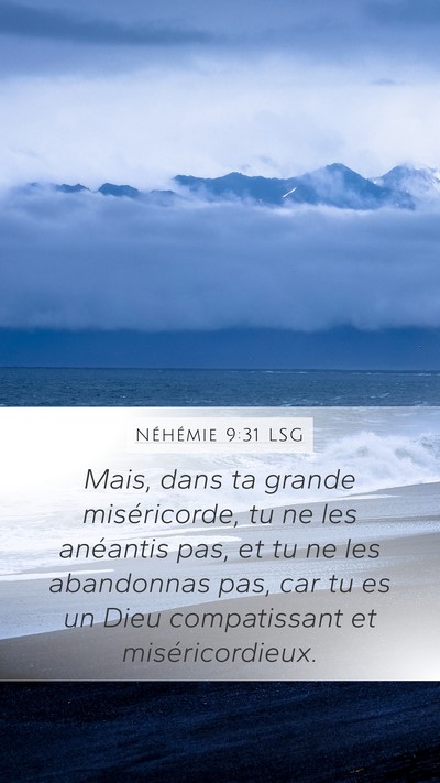 Néhémie 9:31 LSG Bible Verse Image