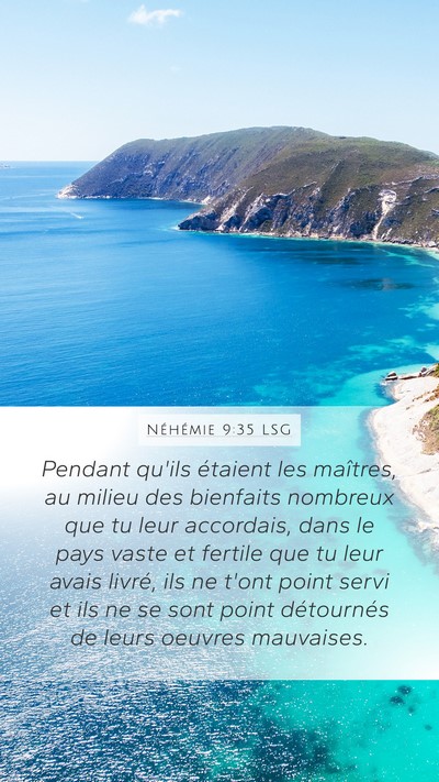 Néhémie 9:35 LSG Bible Verse Image