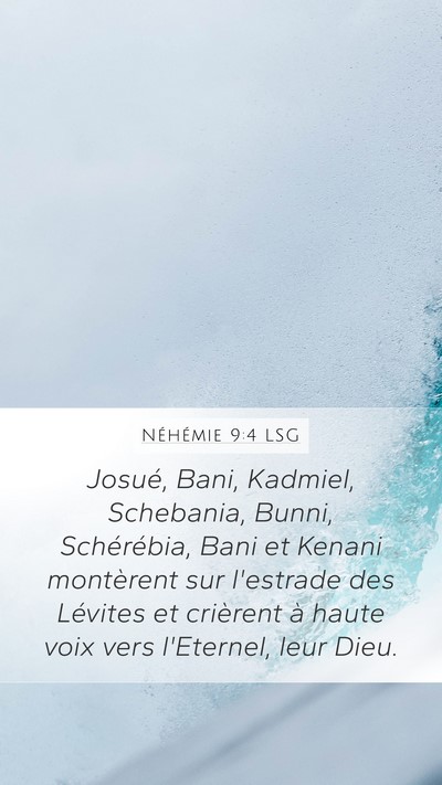 Néhémie 9:4 LSG Bible Verse Image