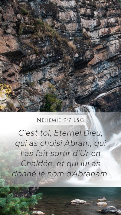 Néhémie 9:7 LSG Bible Verse Image