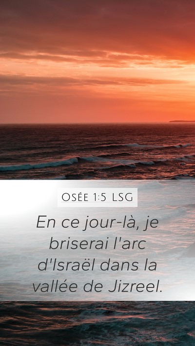 Osée 1:5 LSG Bible Verse Image