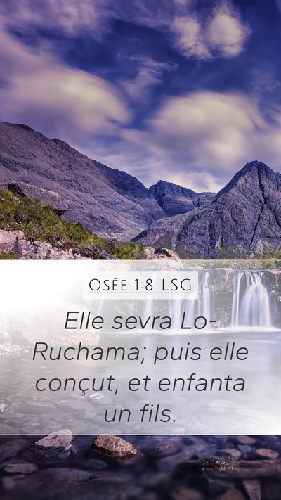 Osée 1:8 LSG Bible Verse Image