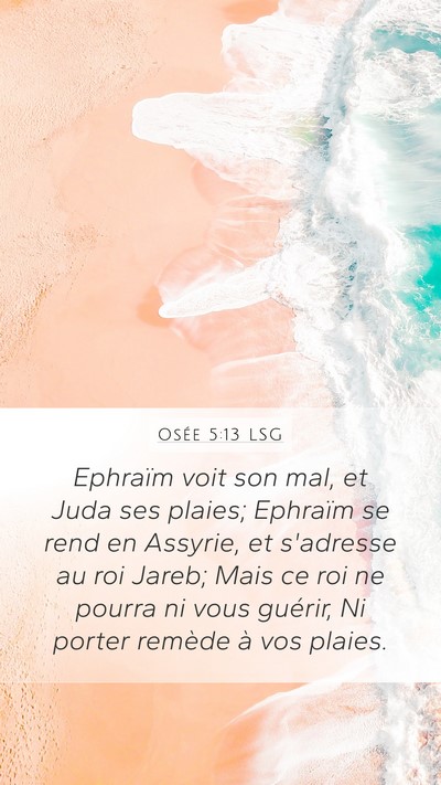 Osée 5:13 LSG Bible Verse Image