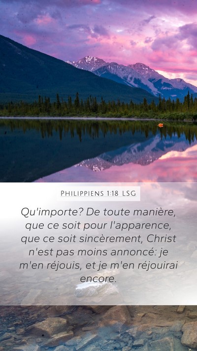 Philippiens 1:18 LSG Bible Verse Image