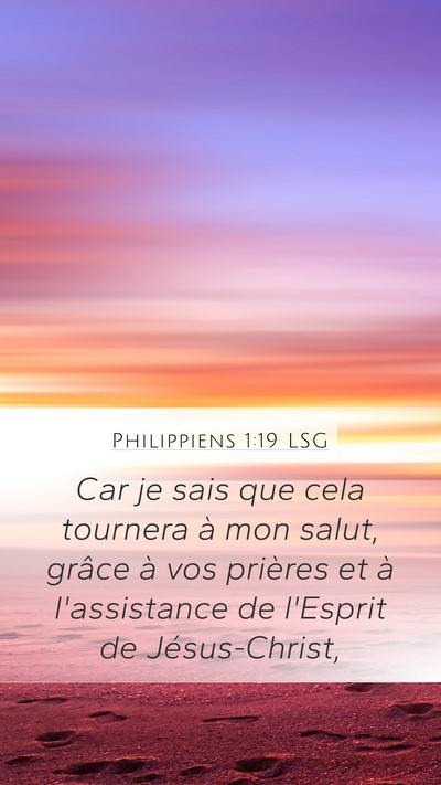 Philippiens 1:19 LSG Bible Verse Image