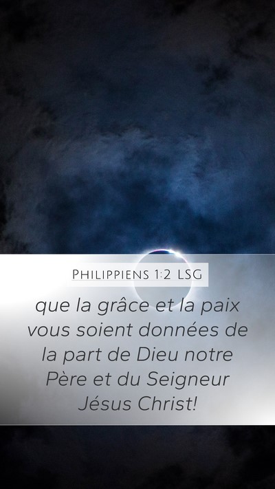 Philippiens 1:2 LSG Bible Verse Image