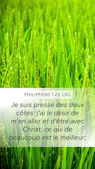 Philippiens 1:23 LSG Bible Verse Image