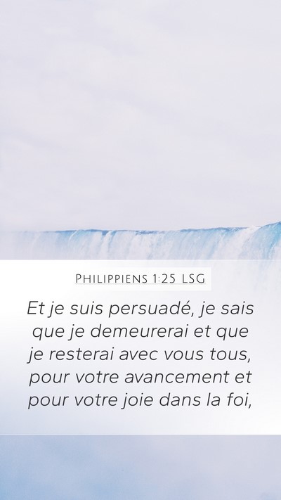 Philippiens 1:25 LSG Bible Verse Image