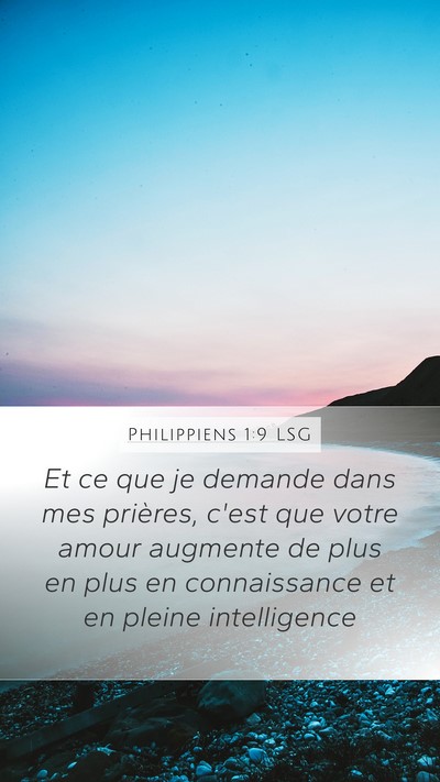 Philippiens 1:9 LSG Bible Verse Image