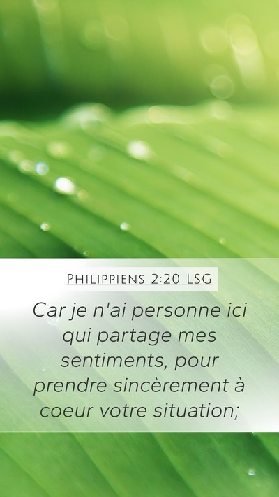 Philippiens 2:20 LSG Bible Verse Image