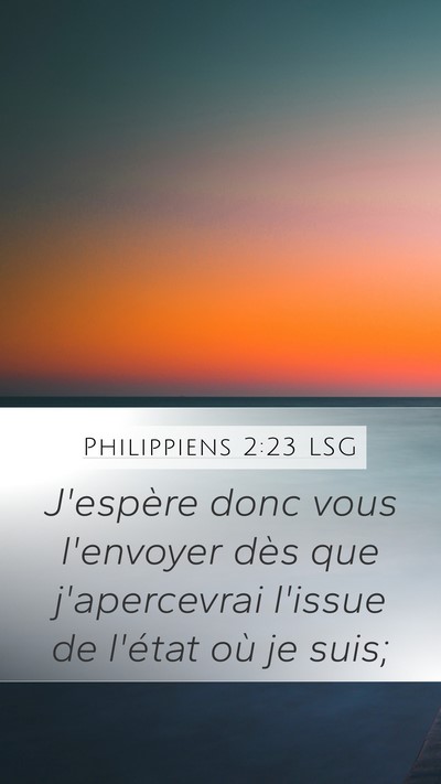 Philippiens 2:23 LSG Bible Verse Image