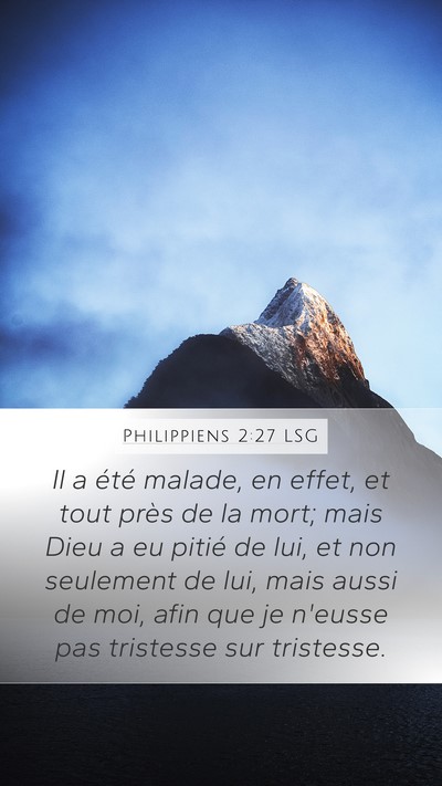 Philippiens 2:27 LSG Bible Verse Image