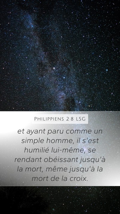 Philippiens 2:8 LSG Bible Verse Image