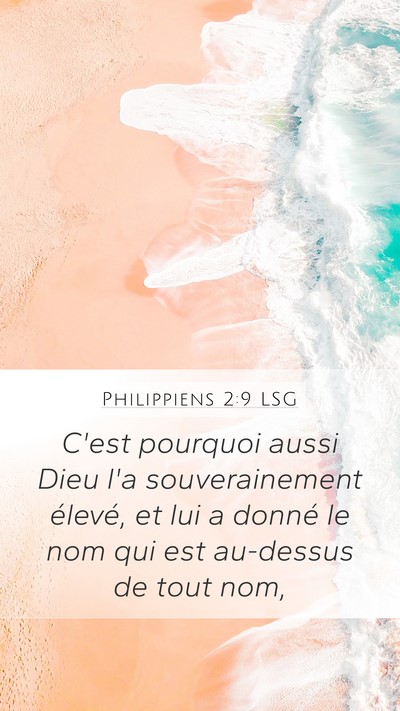 Philippiens 2:9 LSG Bible Verse Image