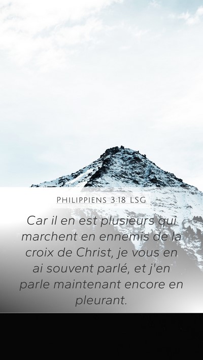 Philippiens 3:18 LSG Bible Verse Image