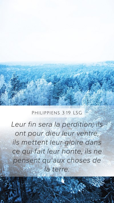 Philippiens 3:19 LSG Bible Verse Image