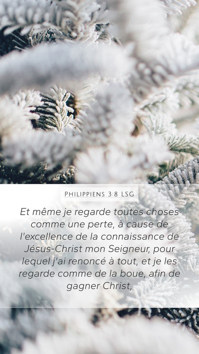 Philippiens 3:8 LSG Bible Verse Image