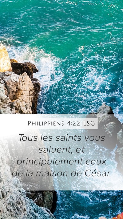 Philippiens 4:22 LSG Bible Verse Image