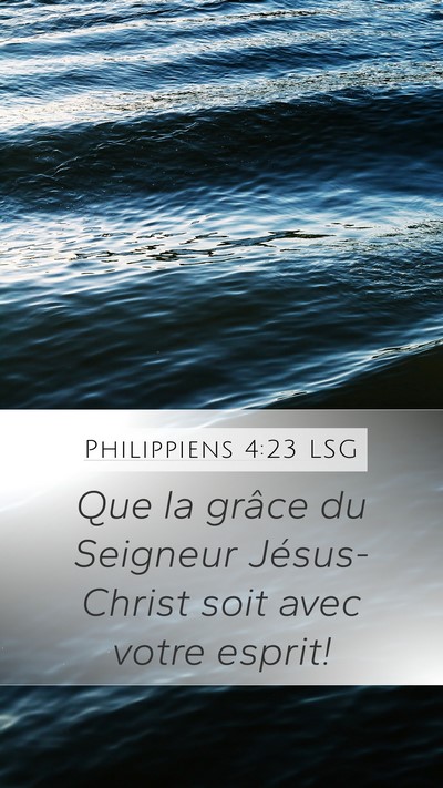 Philippiens 4:23 LSG Bible Verse Image