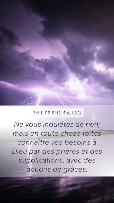 Philippiens 4:6 LSG Bible Verse Image