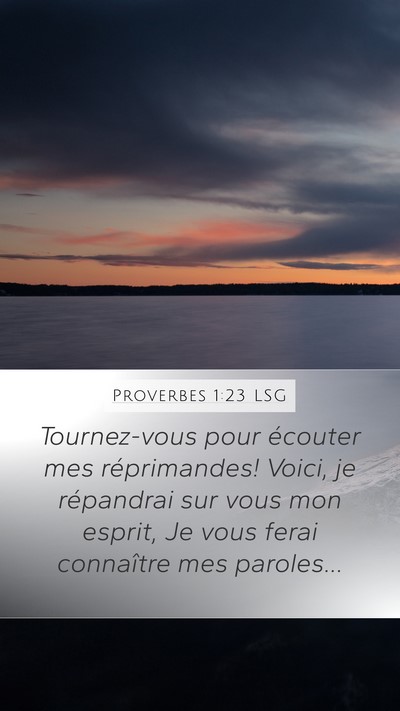 Proverbes 1:23 LSG Bible Verse Image