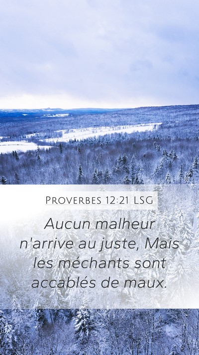Proverbes 12:21 LSG Bible Verse Image