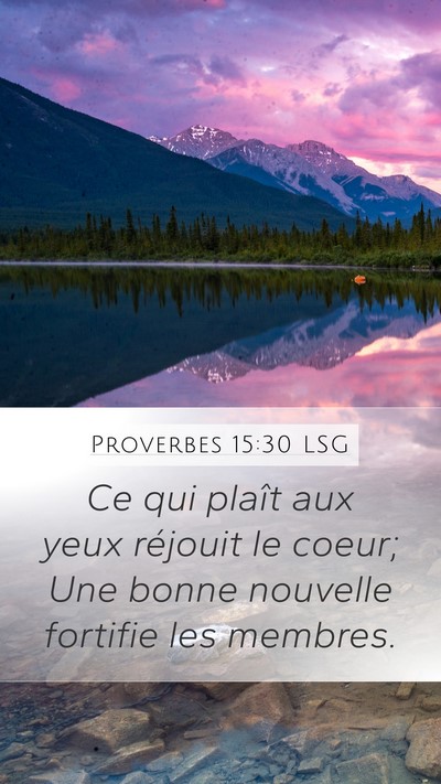 Proverbes 15:30 LSG Bible Verse Image