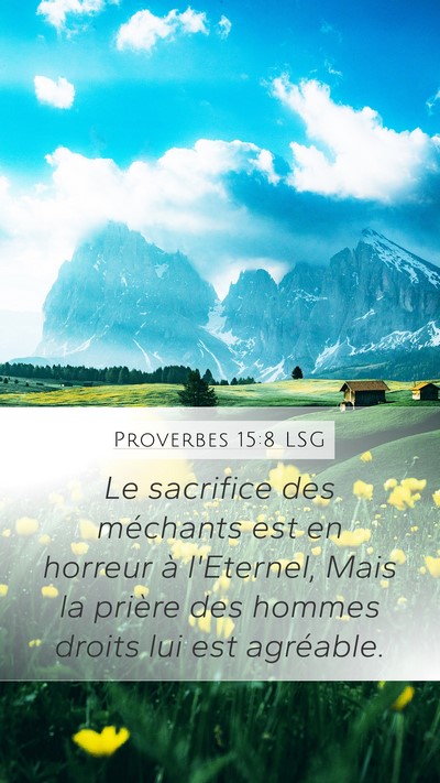 Proverbes 15:8 LSG Bible Verse Image