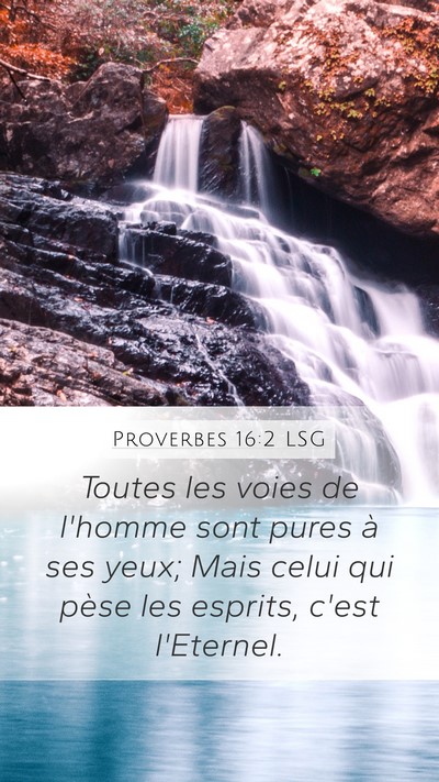Proverbes 16:2 LSG Bible Verse Image