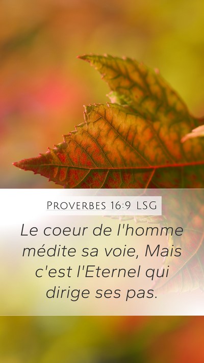 Proverbes 16:9 LSG Bible Verse Image