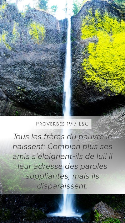 Proverbes 19:7 LSG Bible Verse Image