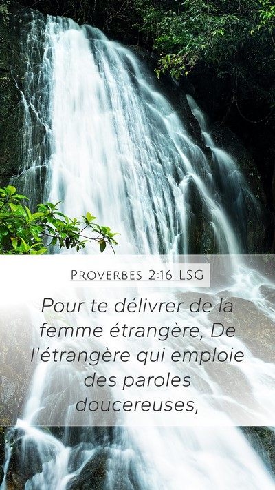 Proverbes 2:16 LSG Bible Verse Image