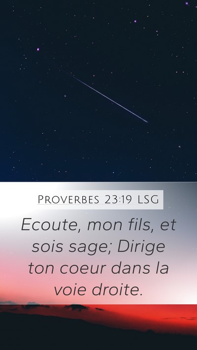 Proverbes 23:19 LSG Bible Verse Image