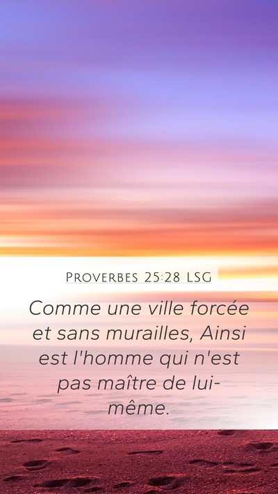 Proverbes 25:28 LSG Bible Verse Image
