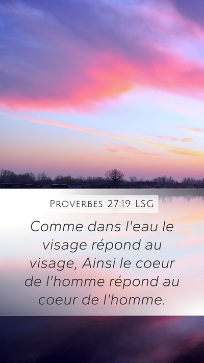 Proverbes 27:19 LSG Bible Verse Image