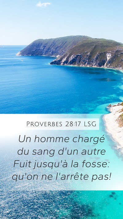 Proverbes 28:17 LSG Bible Verse Image