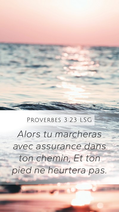 Proverbes 3:23 LSG Bible Verse Image