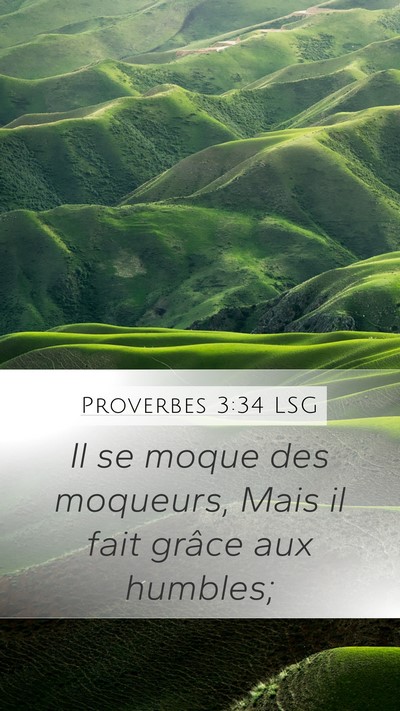 Proverbes 3:34 LSG Bible Verse Image