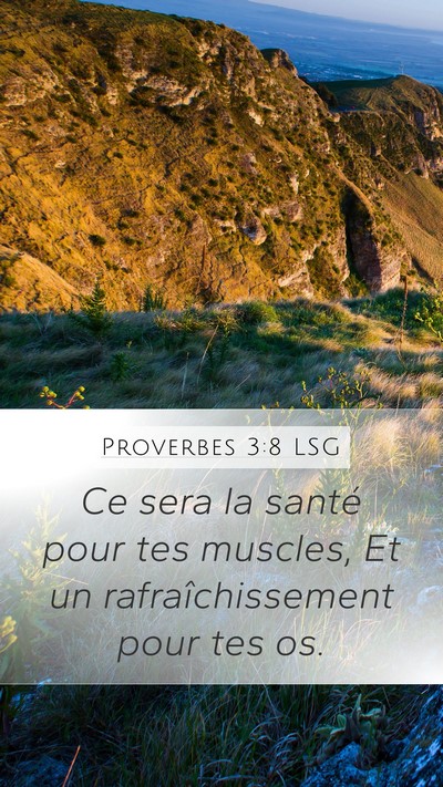 Proverbes 3:8 LSG Bible Verse Image