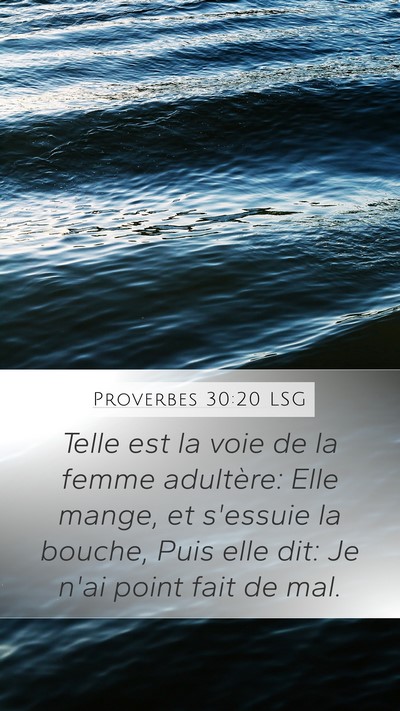 Proverbes 30:20 LSG Bible Verse Image