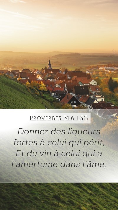 Proverbes 31:6 LSG Bible Verse Image