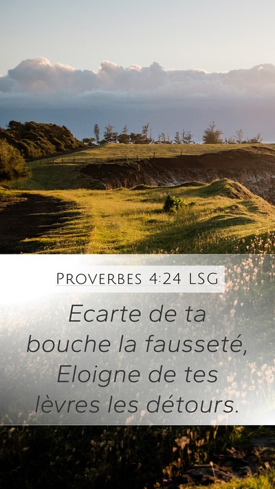 Proverbes 4:24 LSG Bible Verse Image