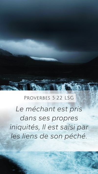 Proverbes 5:22 LSG Bible Verse Image