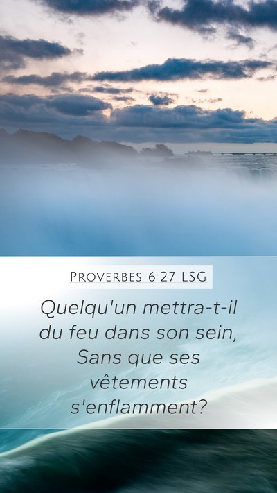 Proverbes 6:27 LSG Bible Verse Image